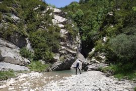 Fin du canyon de Gloces, reste à remonter à pied ! - canyoning Pyrenees - Espagne